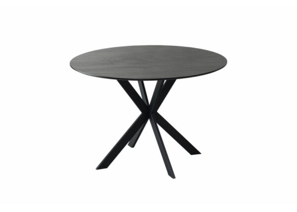 Sadia Round Dining Table Smoked Oak Melamine table top at The Urban Company Newry buy online UK and Ireland delivery