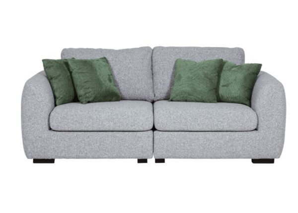 Spencer 4 Seater Sofa in Grey Chenille Fabric at The Urban Company Newry UK and Ireland delivery - front profile