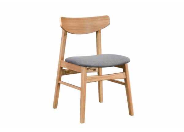 Ayla Dining Chair Oak Veneer Finish with Upholstered Padded Seat at The Urban Company Newry buy online UK and Ireland delivery