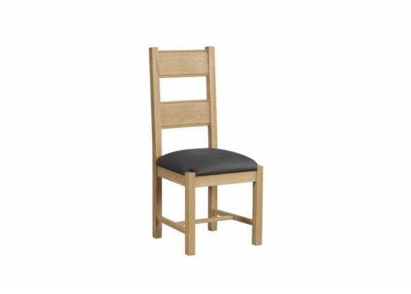 Ivy Dining Chair Oak Frame with Easy Clean PU Upholstery at The Urban Company Newry buy online UK and Ireland delivery