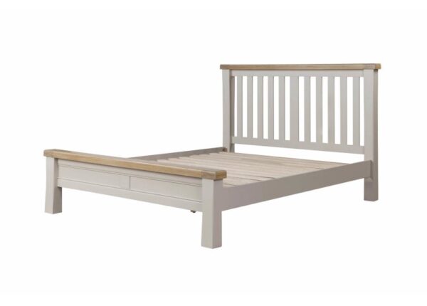 Ashbourne Double Bed Wooden Bed Frame with Taupe Oak Veneer at The Urban Company Newry buy online UK and Ireland delivery