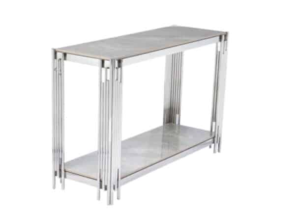 Belini Console Table Modern Stainless Frame with Sintered Stone Tops at The Urban Company Newry buy online UK and Ireland delivery (1)