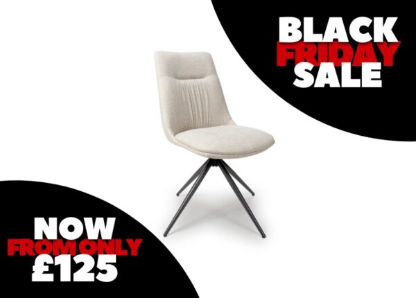 Boden Natural White Swivel Dining Chair Special Offer at The Urban Company Newry UK and Ireland delivery