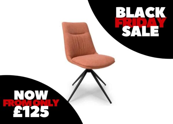 Boden Swivel Dining Chair Brick Orange Special Offer at The Urban Company Newry UK and Ireland delivery