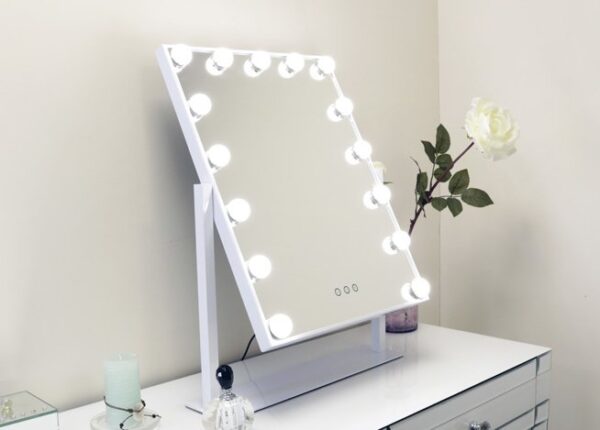 Hollywood Swivel Mirror 15 LED Bulbs at The Urban Company Newry buy online UK and Ireland delivery - main