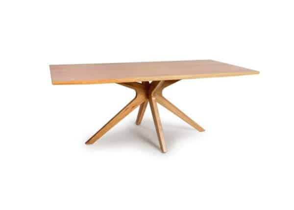 Hoxton Rectangle Dining Table Modern Design with Natural Oak Finish at The Urban Company Newry UK and Ireland delivery