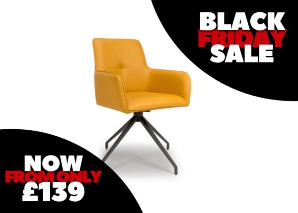 Nix Ochre Swivel Dining Chair Special Offer buy online UK and Ireland delivery or visit The Urban company Newry