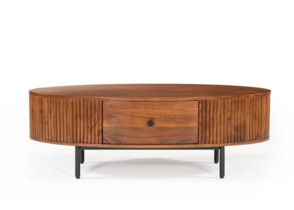 Panama Coffee Table with Drawer Walnut Stain Finish at The Urban Company Newry buy online UK and Ireland delivery - front